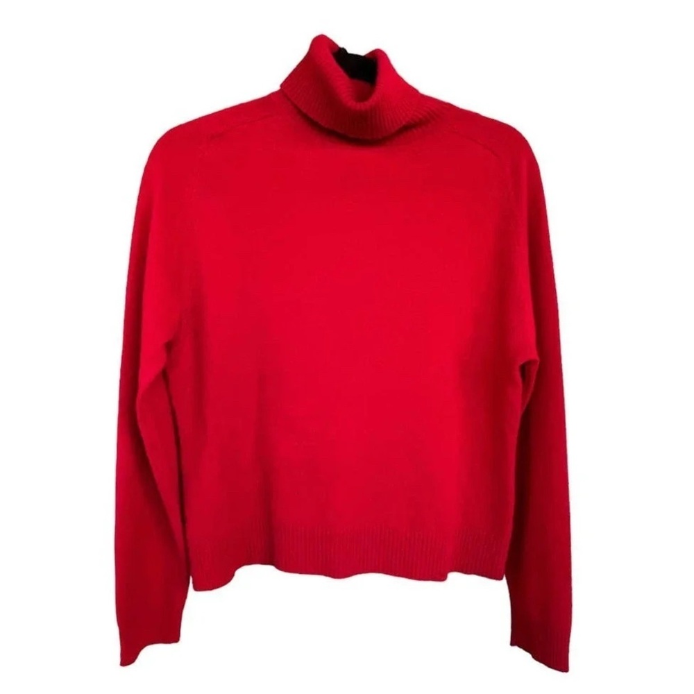 VGUC- Valerie Steven’s ‘Separates’ 100% Cashmere Cropped Turtleneck Sweater